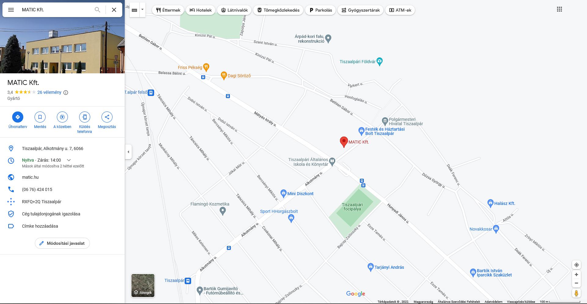 Matic GmbH. 1. Standort - Ansicht auf Google Map